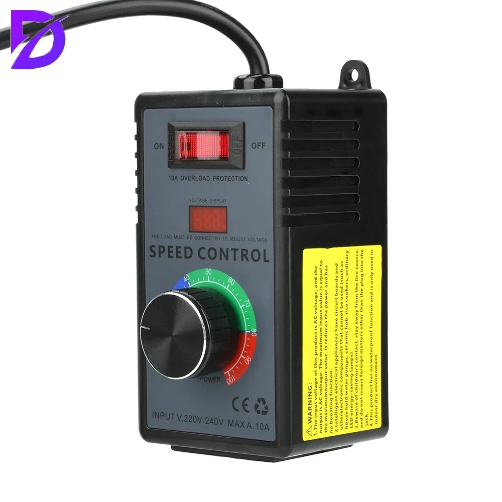 AC220V Angle Grinder Governor Speed Controllers Switch Hand Drill Polishing Motor Speed Controller Industrial Automation Tool