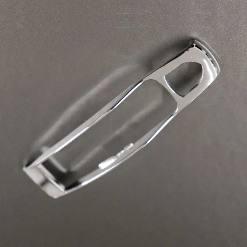 Chrome Middle Centre Section  Remote Control Keychain Case Decoration Shell For Porsche Remote Key Fob Cover Housing Replacement
