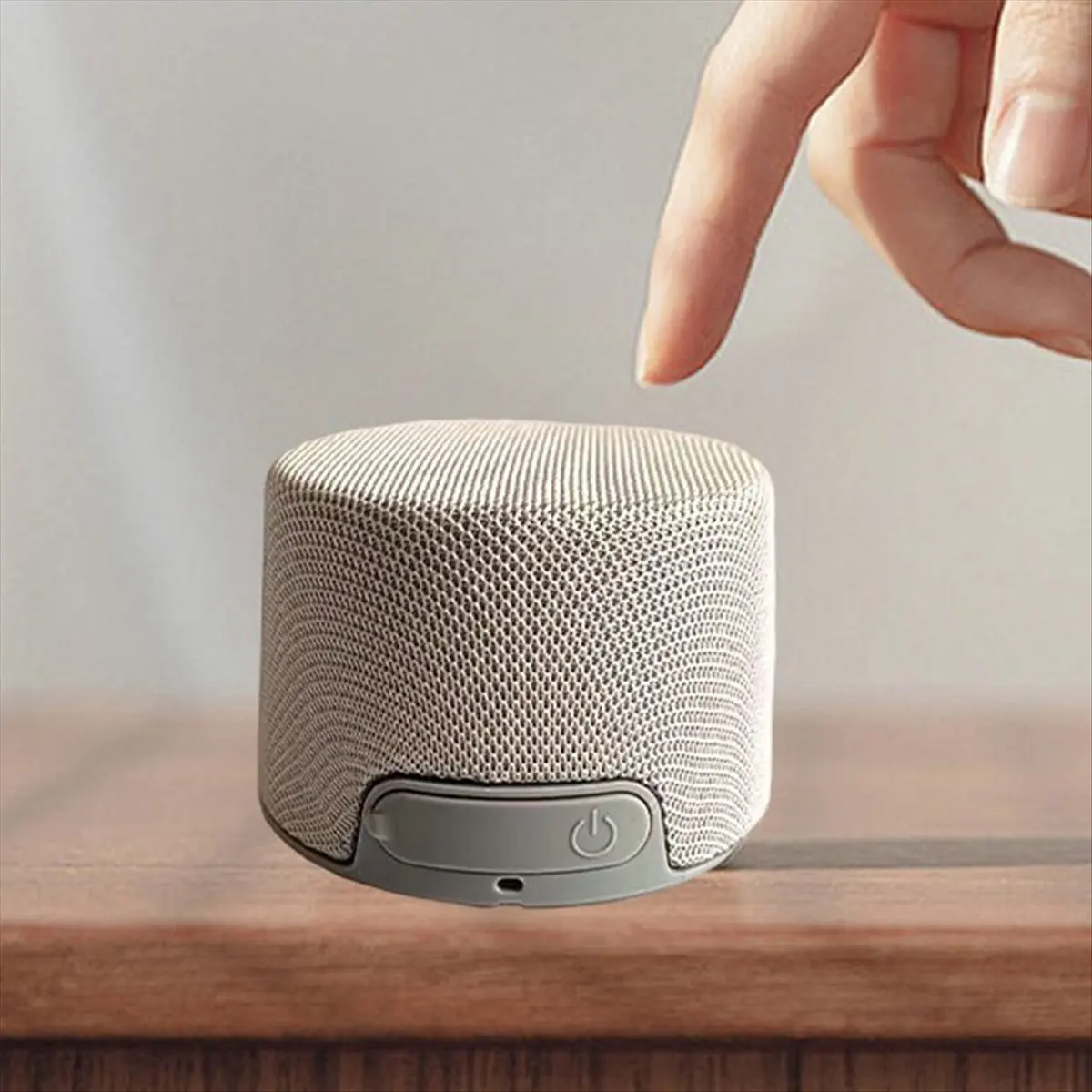 Portable Magnetic Wireless Speaker with Phone Stand Feature Outdoor Indoor Travel Mini Speaker Dual Use Home Audio White