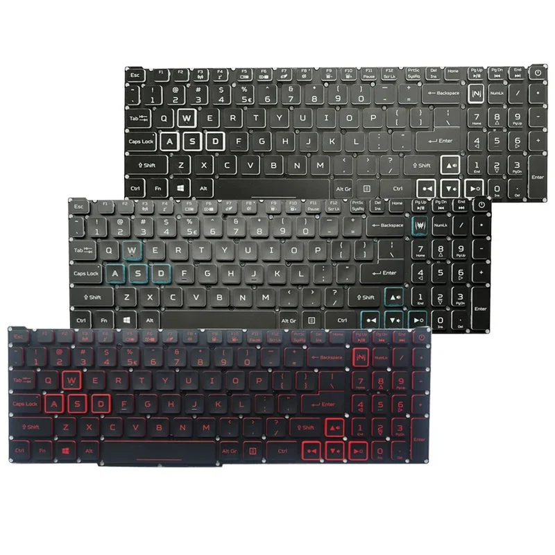 Imagem -01 - Teclado Portátil para Acer Nitro An51556 An515-57 An515-58 An51545 Helios 300 Ph315-54n22c1 N20c1 Eua Novo teclado portatil para acer nitro an51556 an515 57 an515 58 an51545 helios 300 ph315 54n22c1 n20c1 eua novo 01