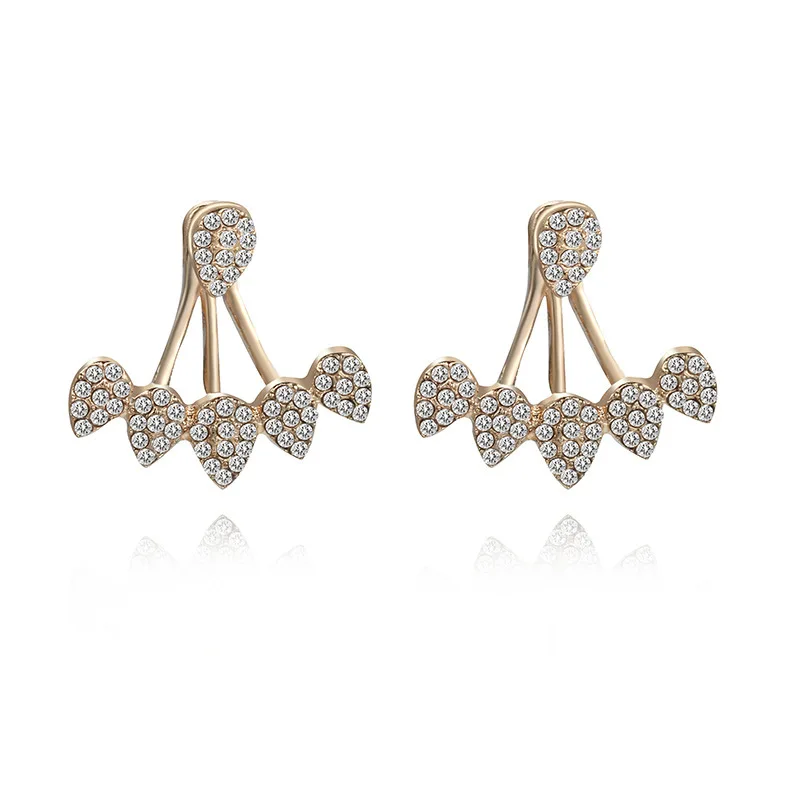 Pendientes colgantes de circonita cúbica de gota de agua de cristal para mujer, pendientes de gota de temperamento de Color plateado, joyería de moda de boda