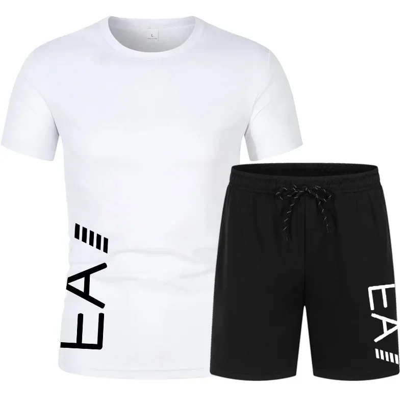 

2026 Summer Men's Style Running Leisure Breathable Sports Suit High-Quality Short-Sleeve T-Shirt And Shorts Two-Piece Set