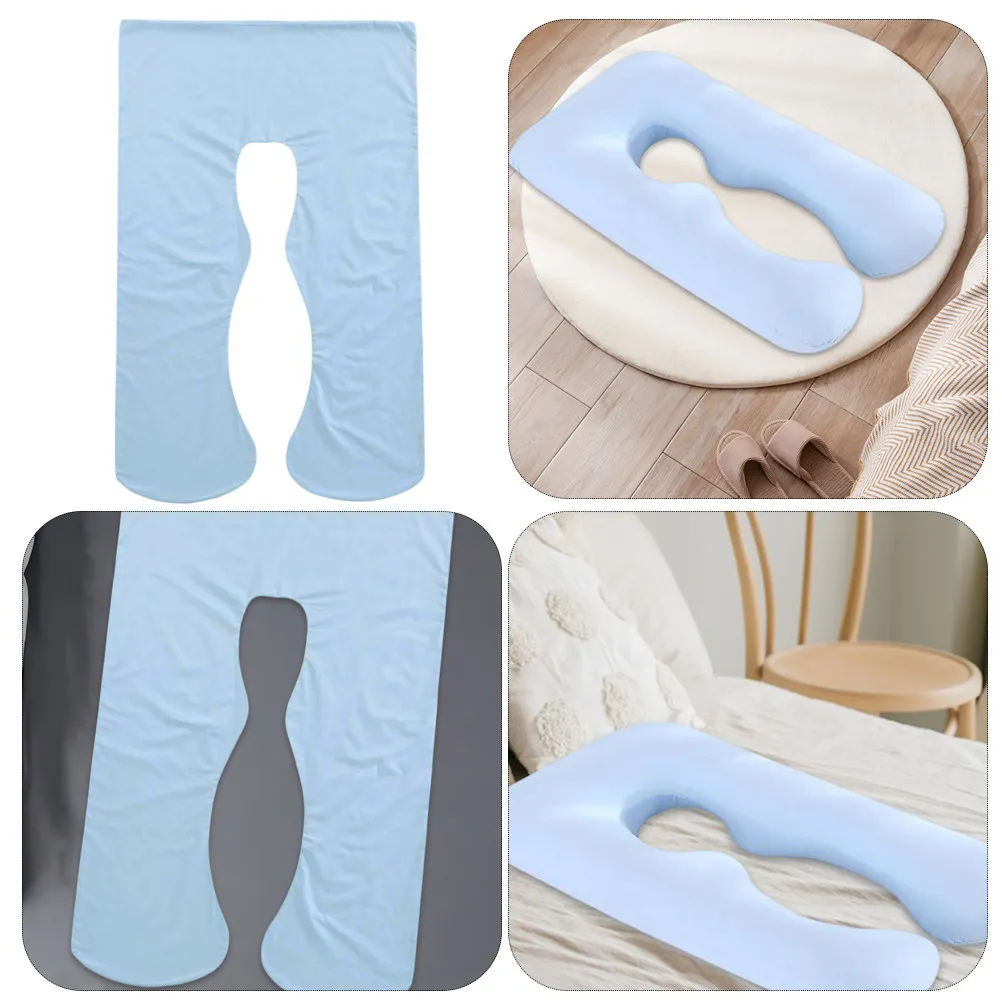 1Pcs U-Shape Pregnancy Pillow Case for Maternity Support Side Sleeping Comfortable Arm Body Cushion Cover Washable