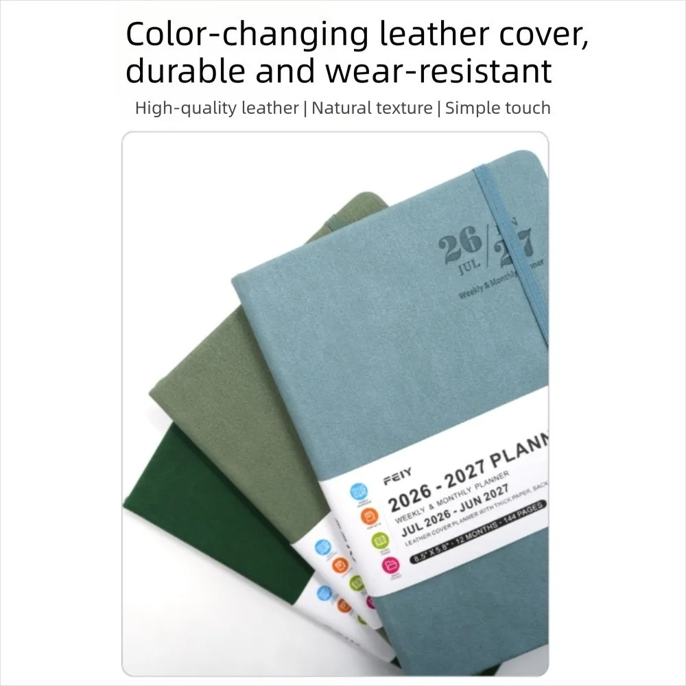 

Ежедневник A5 2026-2027: Простой и удобный планировщик, толстый блокнот для планирования времени, персональный дневник (на английском языке)