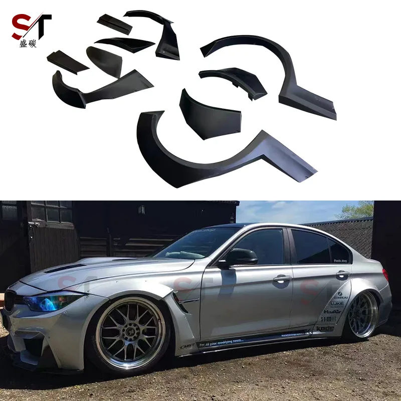 

Suitable for BM 3 Series F30 F35 LB Surrounded FRP Wide Body Eyebrow Resin Body Kit Retrofit