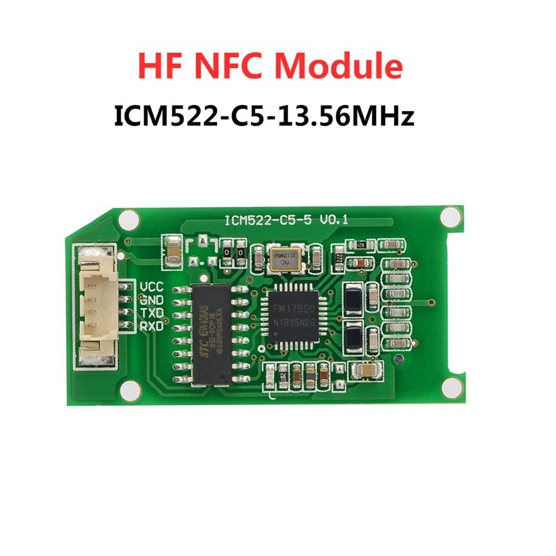 

FUFU RFID-считыватель Мини-встроенный модуль NFC Модуль интеграции радиочастотной антенны 13,56 МГц ICM522-C5-5 Модуль чтения/записи