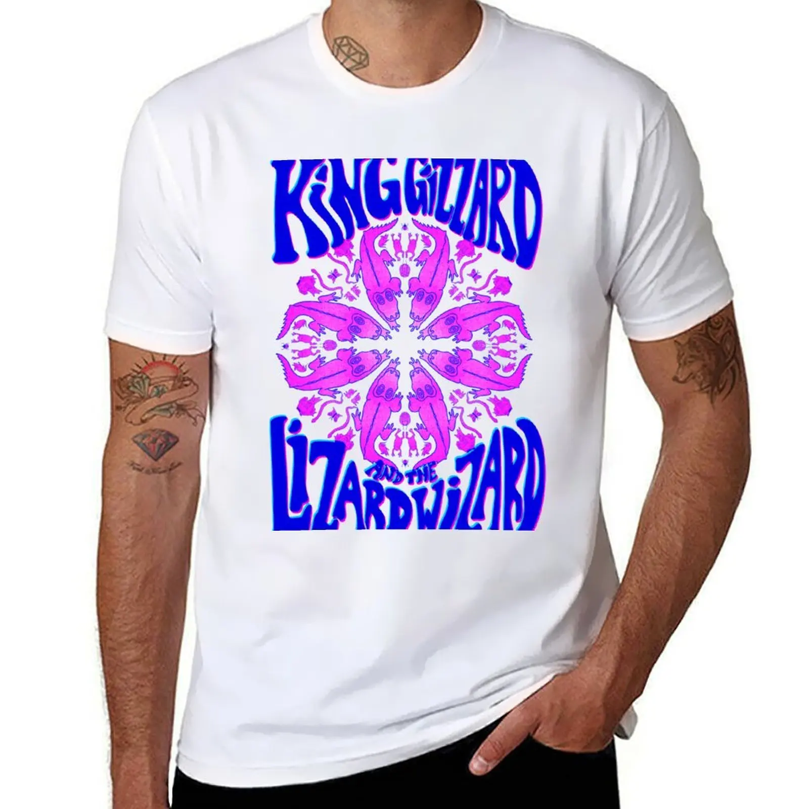

King Gizzard Kaleidoscope of Life (just pink and blue version) T-Shirt man t shirt designer man t shirt graphic T-Shirt