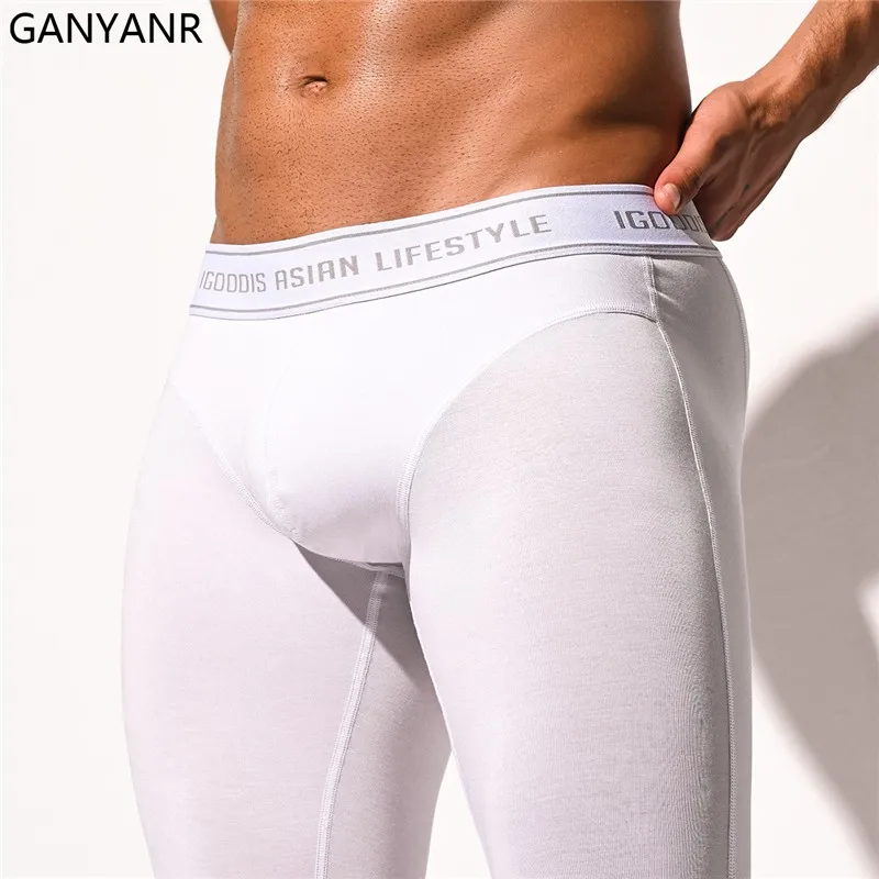 GANYANR Kompression Hosen Laufhose Männer Gym Sport Leggings Sport Fitness Sexy Basketball Yoga worokout ausbildung lange