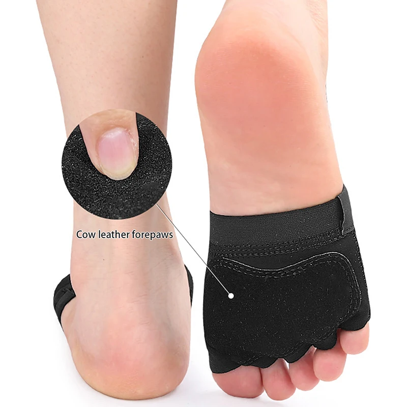 Metatarsal Pads Toe Separator Pain Relief Forefoot Socks Leather Insole Bunion Orthotics Hallux Valgus Corrector Foot Care Tool