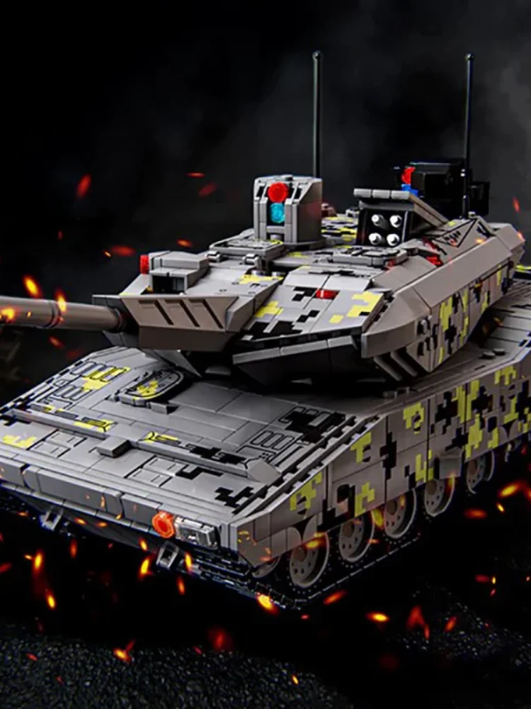 Klemmbausteine Panzer KF51 Panther Panzer-Baukasten Sammlerstück Militär-Technik Panzer Montagemodell Bausteine Heimdekoration Kreatives Spielzeug Geschenke für Erwachsene 2306 Teile