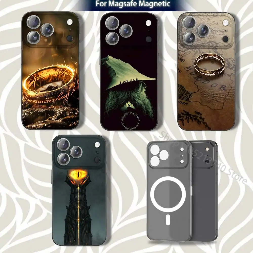 

G-Gandalf A-Aragorn movie Phone Case For iPhone 16,14,11,17,13,15,12,Air,Plus,Pro,Max,E,Mini Frosted for MagSafe Magnetic Grey