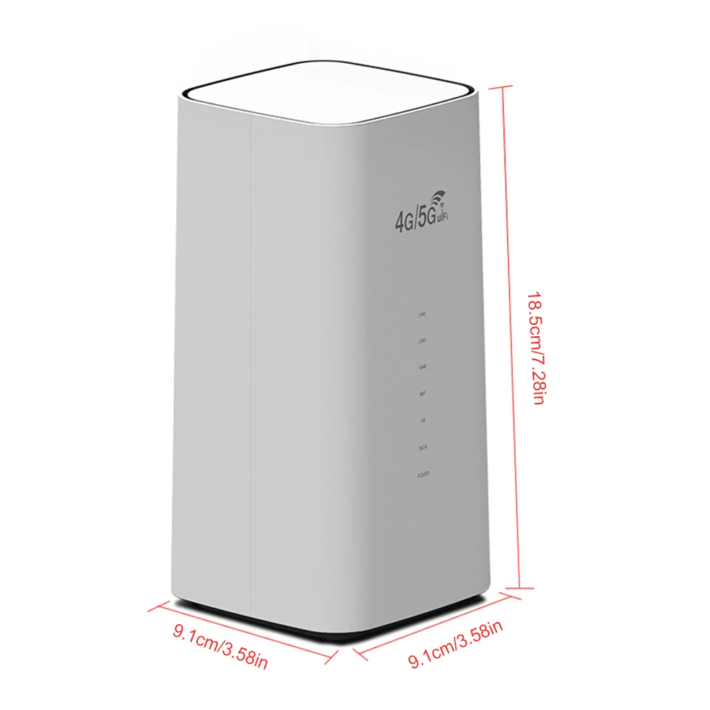 4G LTE WiFi Router 300Mbps CPE 4G WiFi Router 3 RJ45 with SIM Card Slot Wide Coverage Internal Antenna for Indoor Outdoor