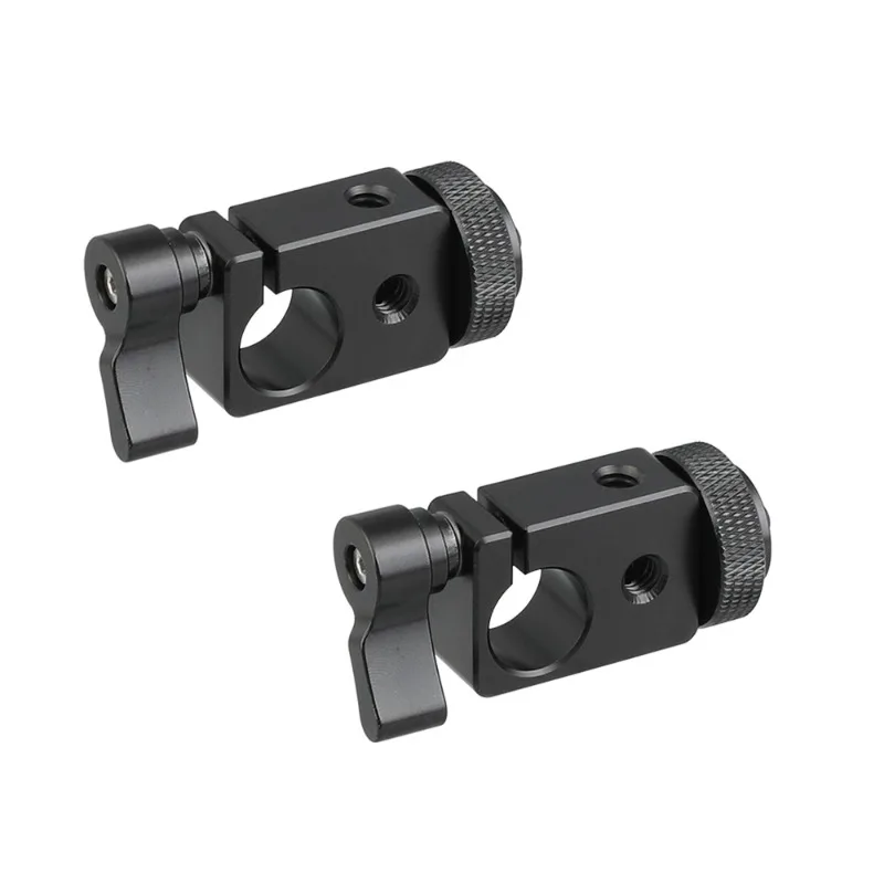 

15Mm single hole pipe clamp black SLR camera accessories (2 pieces)