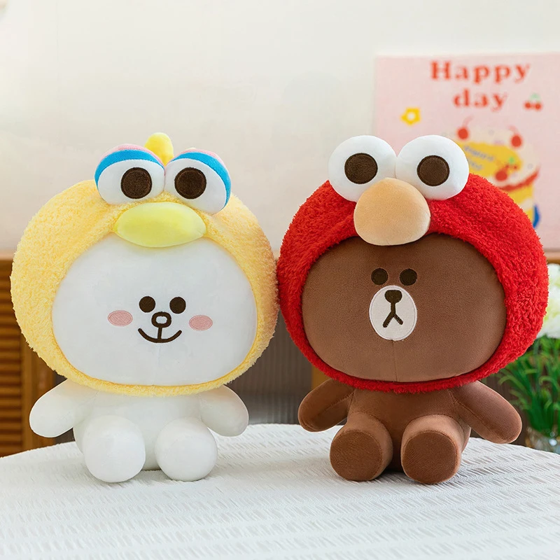 

Кавайная плюшевая игрушка, мягкая кукла, милый кролик, медведь, детский подарок на день рождения, Рождество, очаровательный плюшевый монстр с большим глазом, трансформирующийся для