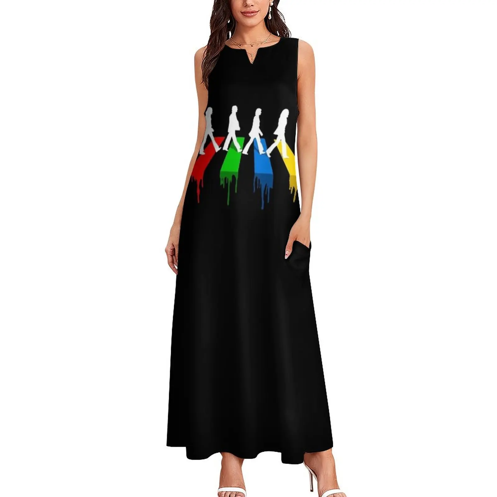 Colorfull Walk Long Dress Women's summer long dress women's clothing summer 2025 novelties Woman clothing