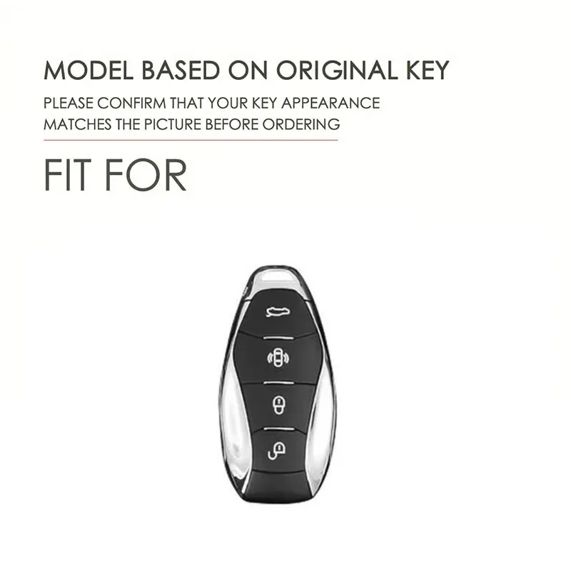 4 Buttons Protection Shell Car Remote Key Case Cover for FAW Hongqi H5 2021 2022 2023 Hongqi H5 Accessories