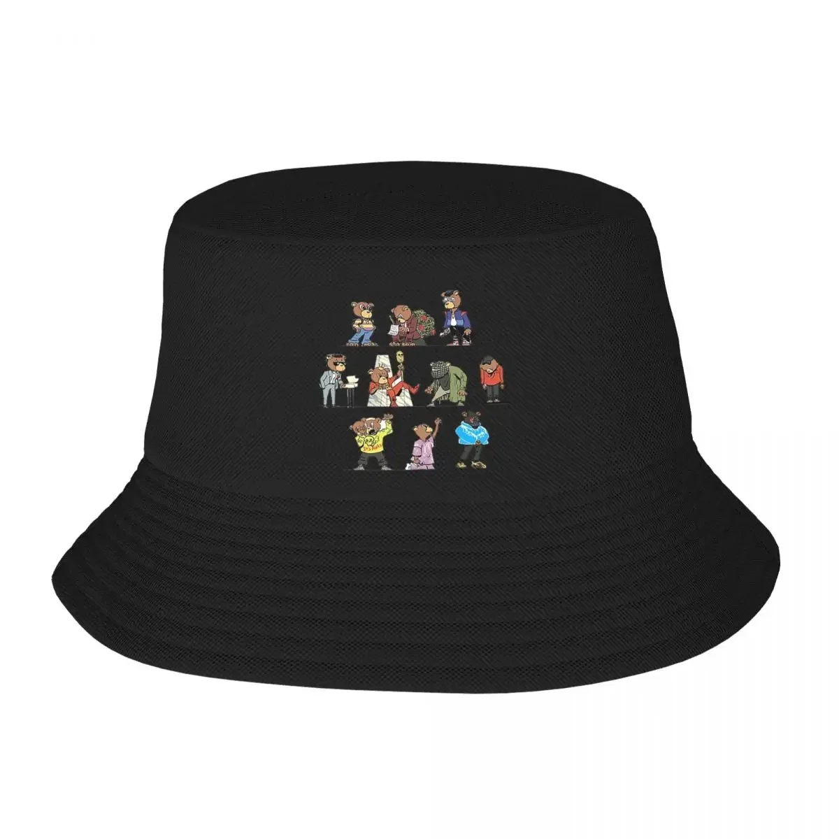 Dropout Bear Eras Bucket Hat Panama Hat Children Bob Hats Cool Fisherman Hats Summer Beach Fishing Unisex Caps