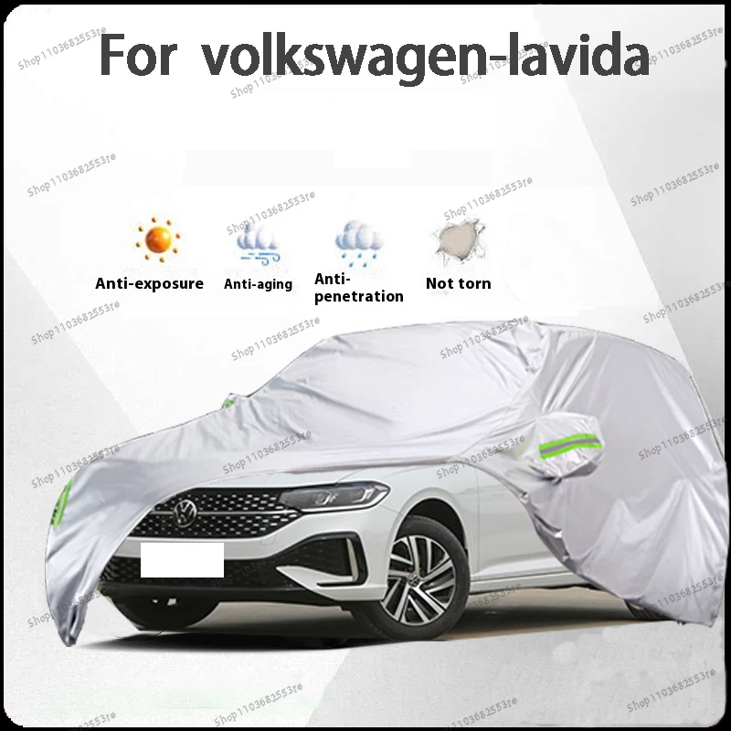 

Автомобильный чехол для Volkswagen Lavida Fit — водонепроницаемый, пылезащитный, солнцезащитный козырек (УФ), снегозащитный | Серебряное полное покрытие с защитой в течение всего дня
