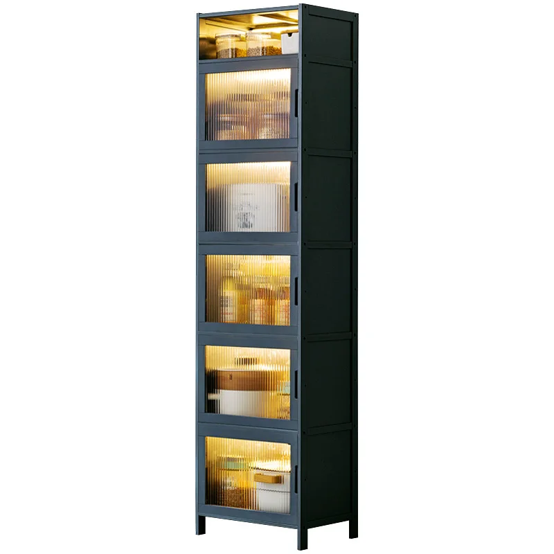 

Kitchen Shelf Finishing Rack Seasoning Shelf Storage Rack Kitchen Supplies Household Shelf Dining Side Cabinet Multi-layer