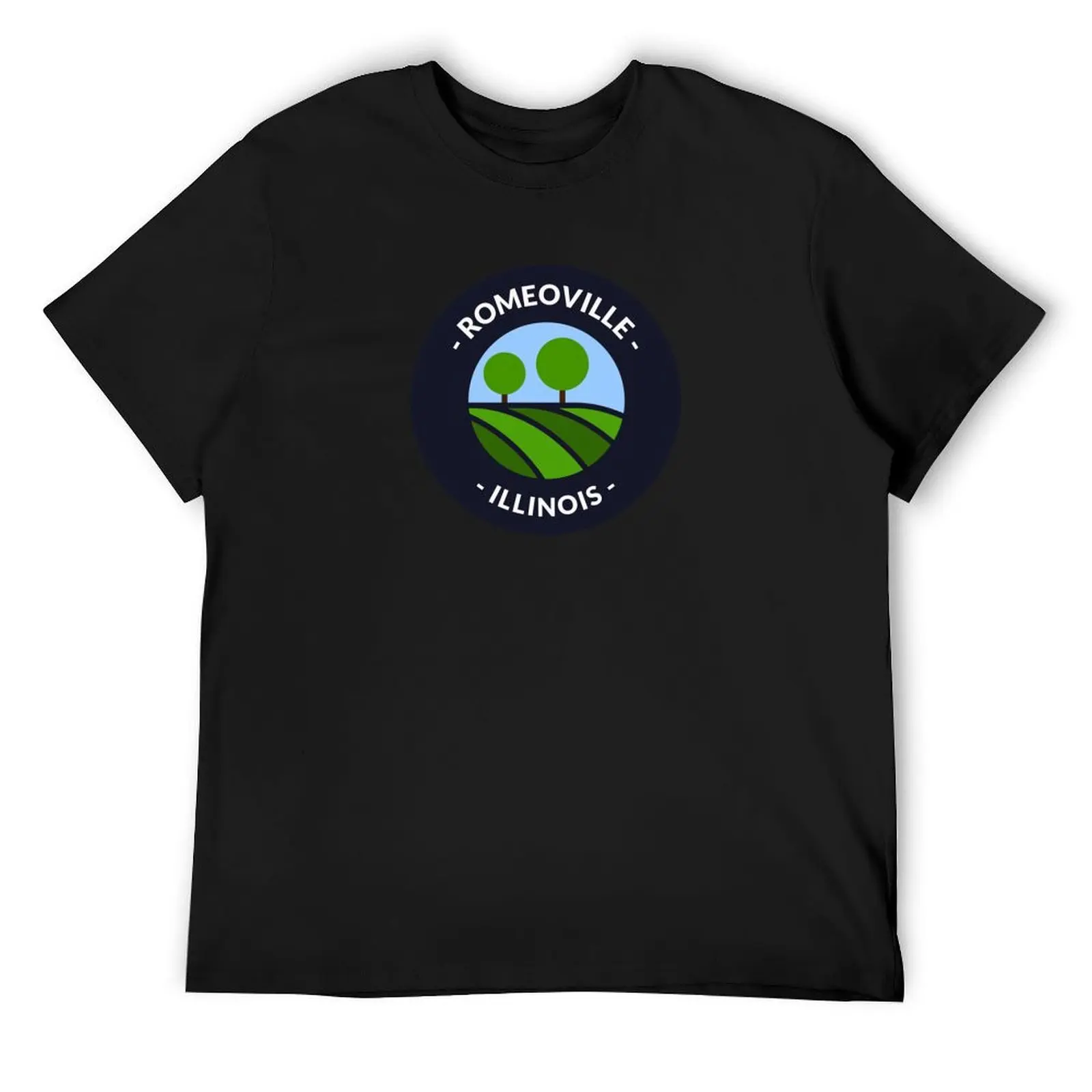 Romeoville Illinois Hills and Trees T-Shirt shirts graphic tees customizeds summer top quick drying mens graphic t-shirts anime