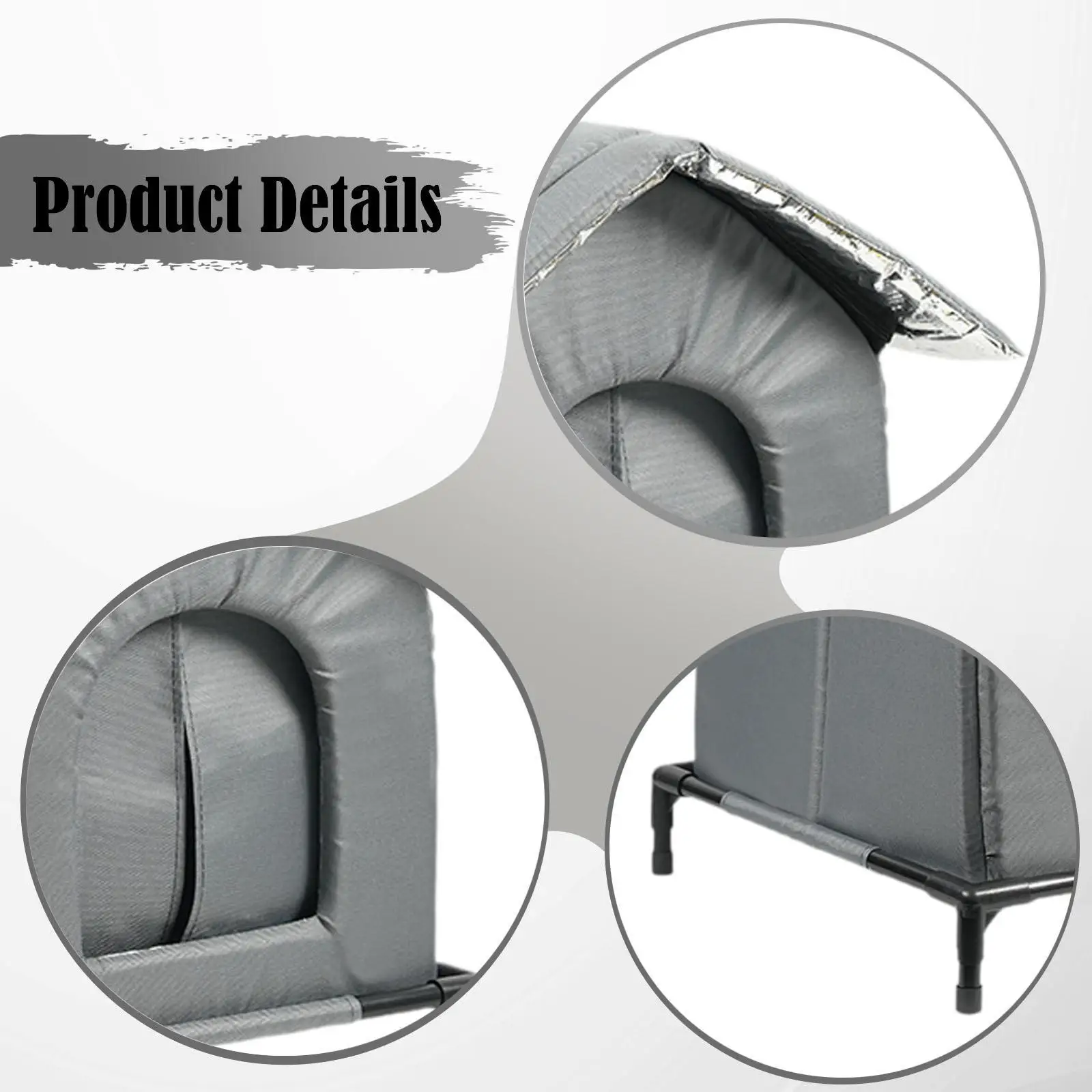 مأوى كيتي معزول مقاوم للرياح لمنزل القطط في الهواء الطلق لحديقة الفناء الشتوية