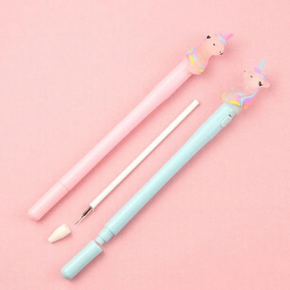 

8Pcs Luminous Gel Ink Pens Creative Cartoon Designed Writing Pens for Students School Office Portable Stationery