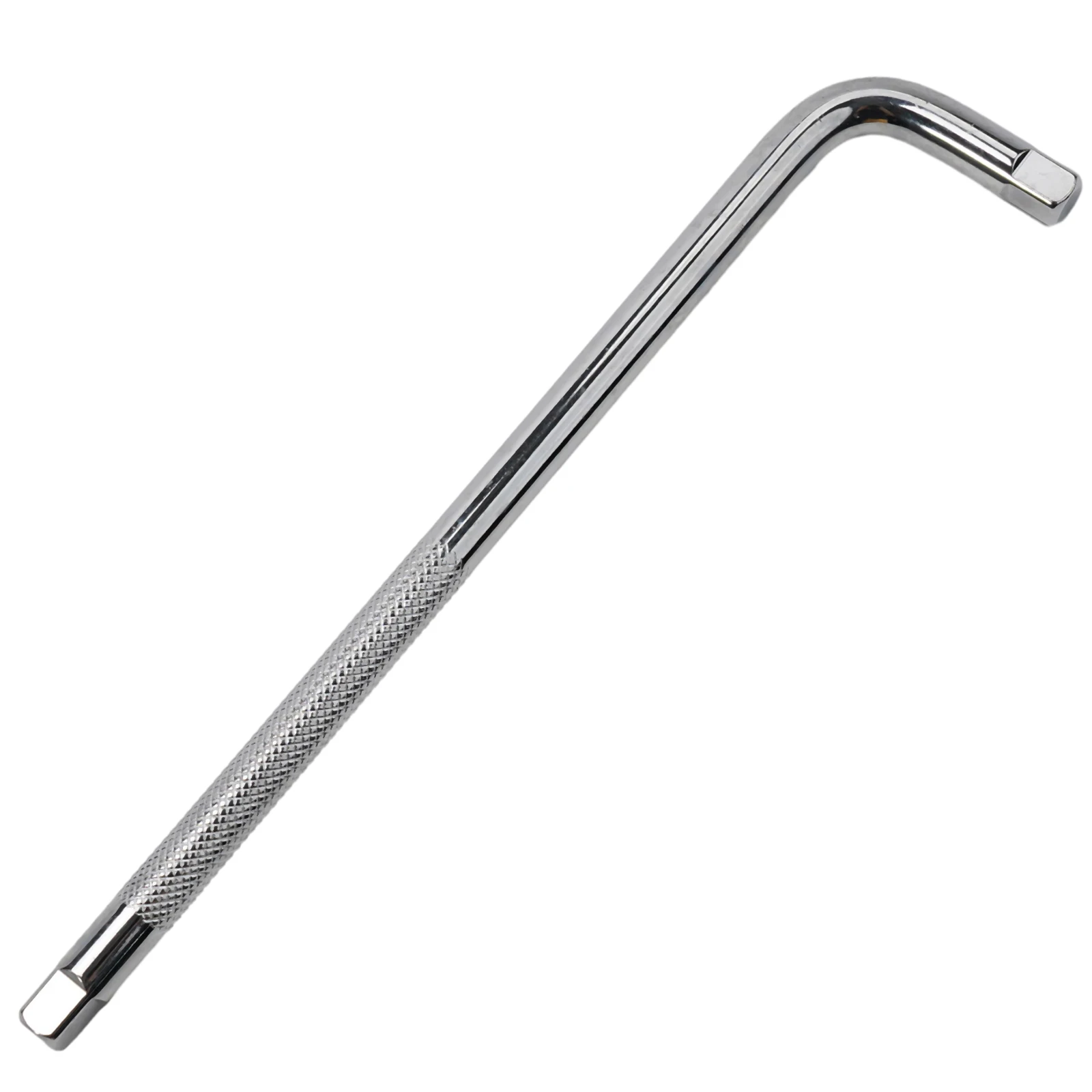 อะไหล่ 1pcs ใหม่ L ประเภท Bent Bar Socktet ประแจ 1/2 \ "1/4 \" 3/8 \ "Anti-SLIP Double End Non-SLIP Silver EXTENSION