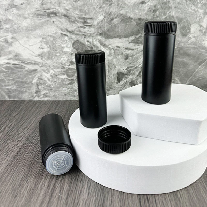 1 SZT. 60/100ml Butelka na Puder Talkowy Wielokrotnego Użytku Dozownik Kosmetyczny do Pudru Plastikowy Pojemnik na Puder Puste Pojemniki Butelki