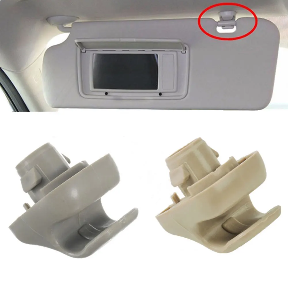 

For Honda Accord Odyssey CR-V Civic Car Sun Visor Clip Holder Hook 88217-S04-003ZA 88217S01A01ZA Element Gray