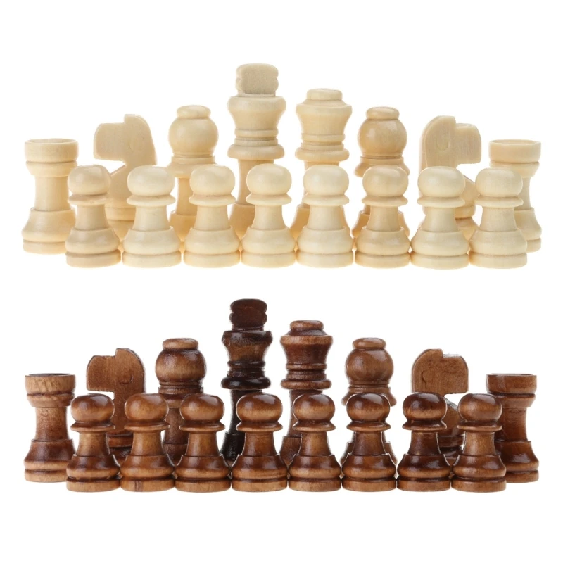 Chessmen Pieces with No Board, Chess Game Pawns Figurine Pieces Replacement Set