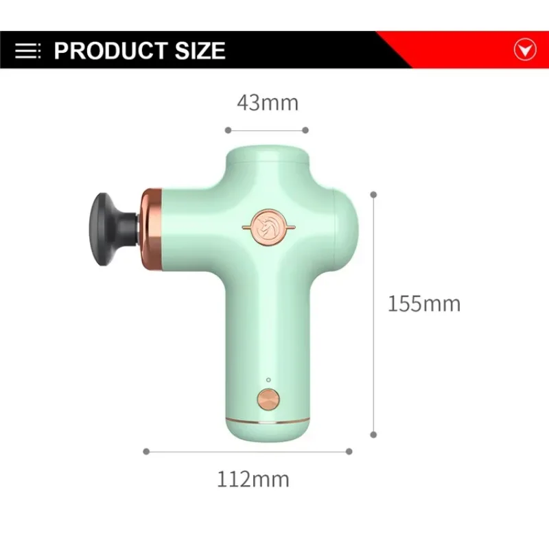 Deep Muscle Heat And Cold Massager Gun And Mini Warm Cool Massage Gun view 2