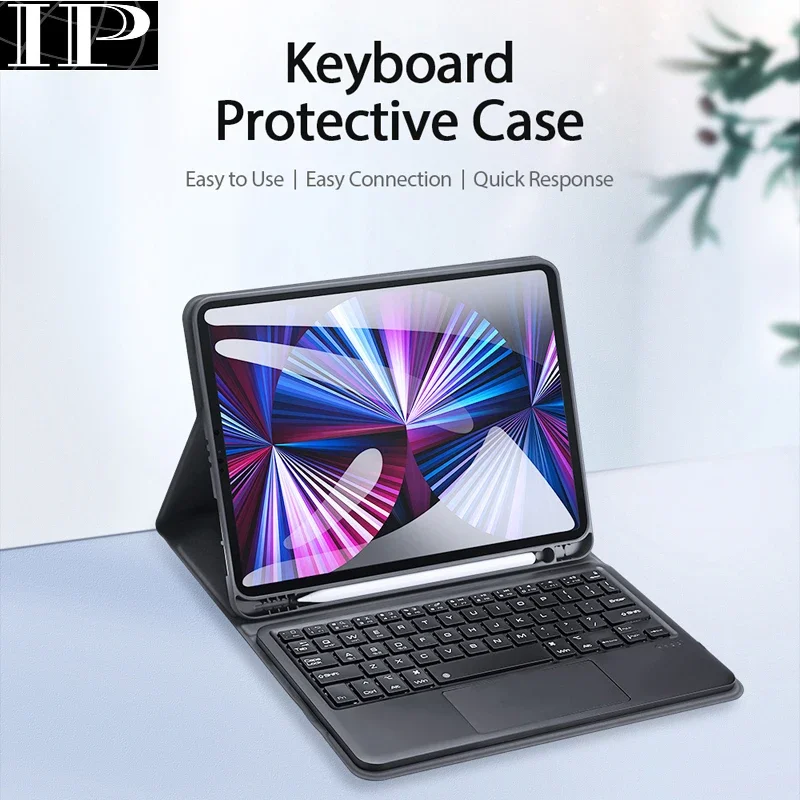 For iPad Air 4 5 Keyboard Case Wireless Trackpad Multi-touch Flip Stand Cove teclado For iPad Pro 11 12.9 2020 2021 Dux Ducis