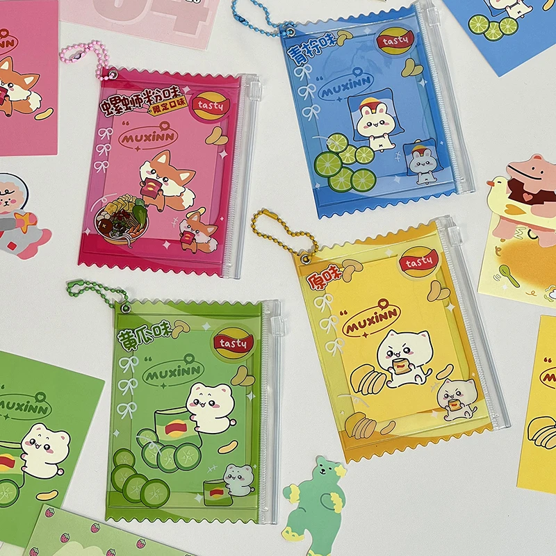 1 шт. 3-дюймовый держатель для карт Kpop, держатель для фотокарт, пленка для карт, защита для игровых карт, аксессуары «сделай сам», милый прозрачный пакет для конфет