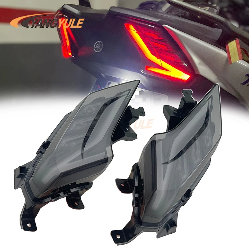 For TMAX 530 Turn Signal Lights for Yamaha TMAX530 T-MAX 530 2017 2018 2019 SX DX LED Indicators Front Rear Brake Light