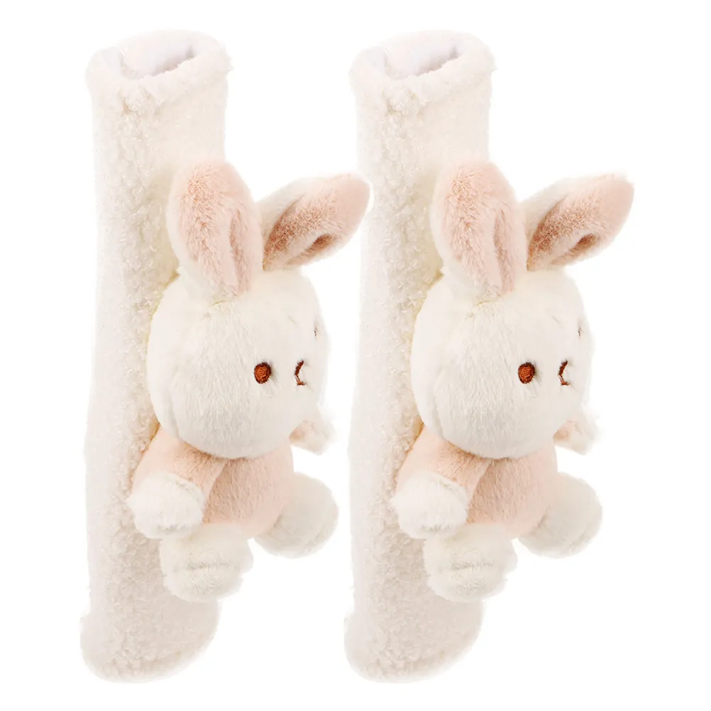 2pcs-car-seat-strap-shoulder-protector-soft-comfort-cushion-for-driving-neck-strain-relief-cute-cartoon-design-seat-strap-cover