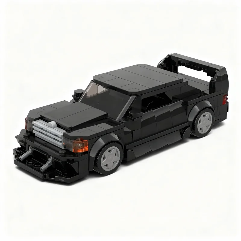 310pcs MOC Mercedesees Benz E190 Evo II 190e City Champions Model Building Blocks Toys Construction Christmas Gifts Display
