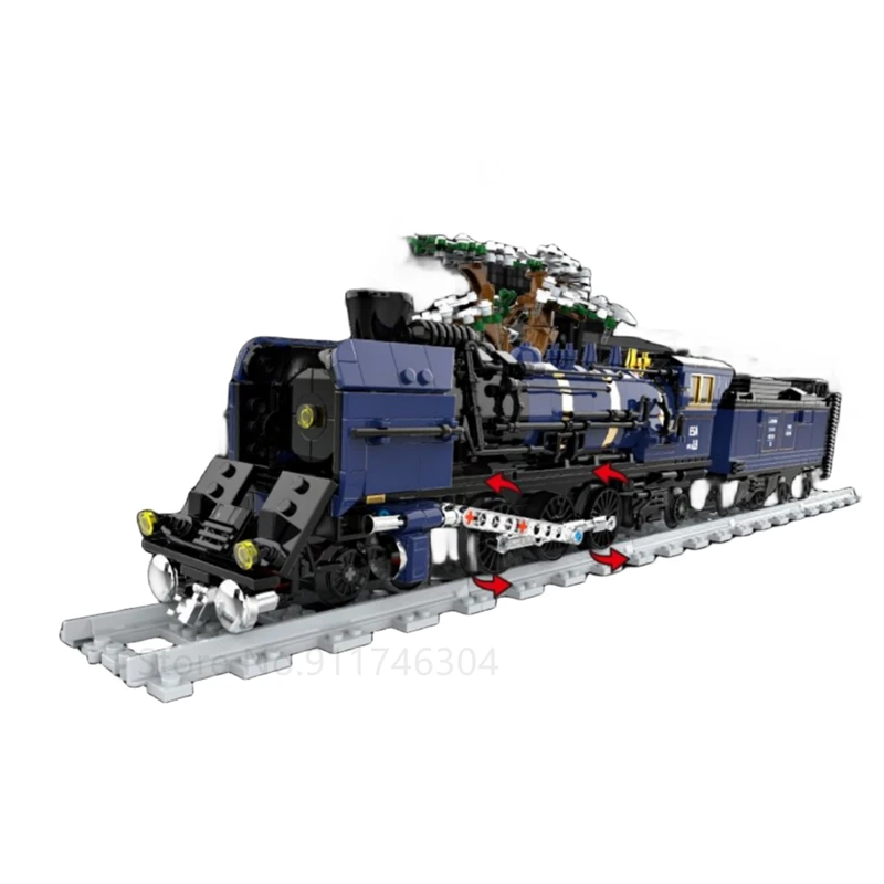 2023 New 21344 Ideas Orient Express Train Building Blocks Set 140th Anniversary Luxury Train Bricks Diy Toys For Children Gifts