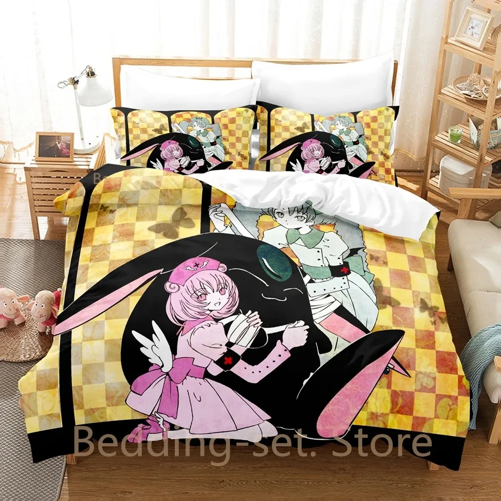 

2024 xxxHolic Bedding Set Single Twin Full Queen King Size Bed Set Adult Kid Bedroom Duvetcover Sets Print Anime Bed Sheet Set