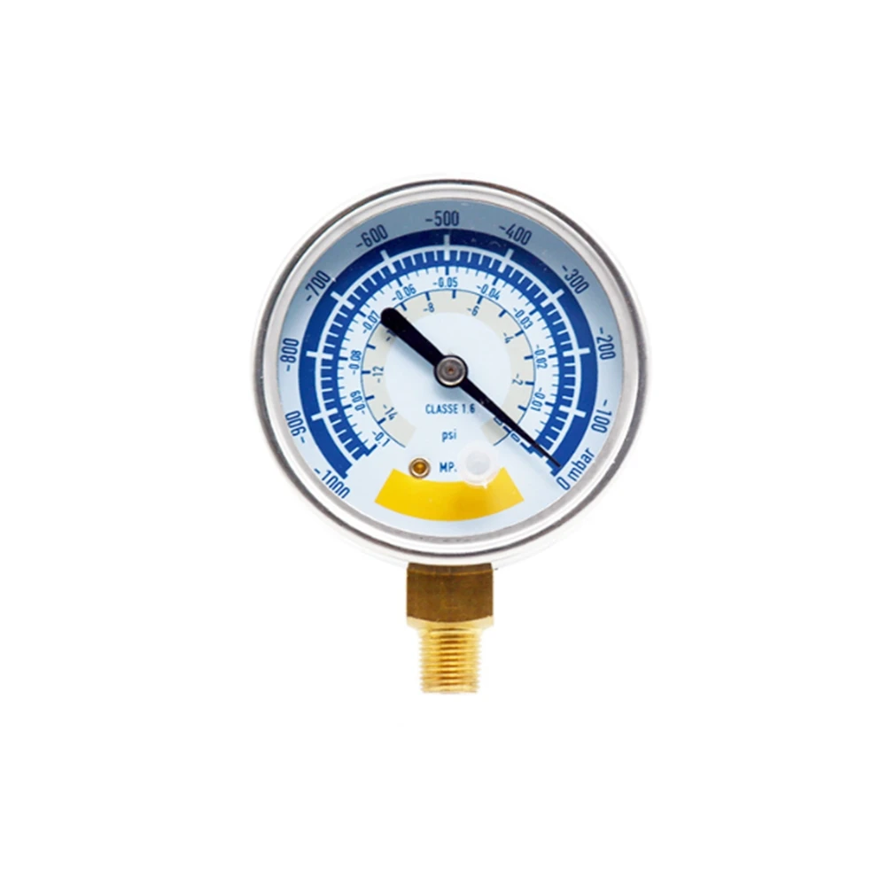 63mm 80mm G1/8 Stainless Steel Vacuum Gauge Shockproof Negative Pressure Meter For V-i120 125E 140 240 180 280 Testing Tool
