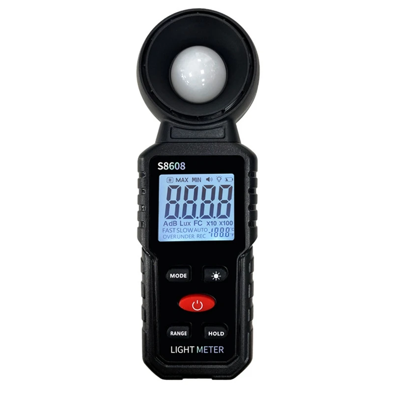 Digital Illuminance Light Meter Tester 200,000Lux Meter Luxmeter Lighting Intensity Brightness Measurement Tool Easy To Use