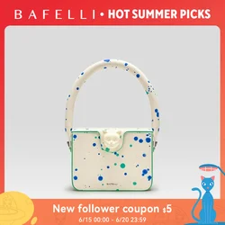 BAFELLI 2026 NEW WOMEN'S HANDBAG BOXY GENUINE LEATHER ORIGINAL DESIGNER LUXURY BRAND CAT SHOULDER FASHION BAGS STYLISH PURSE