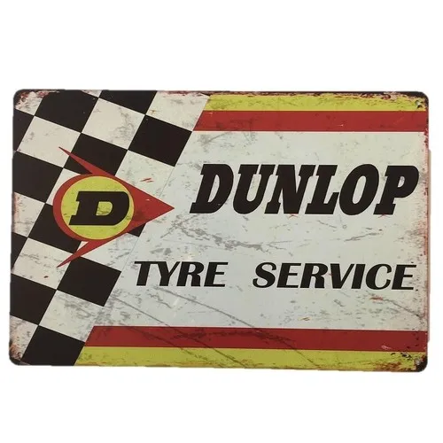 Tyre Service Tin Sign  - Man Cave - New --Tin Sign