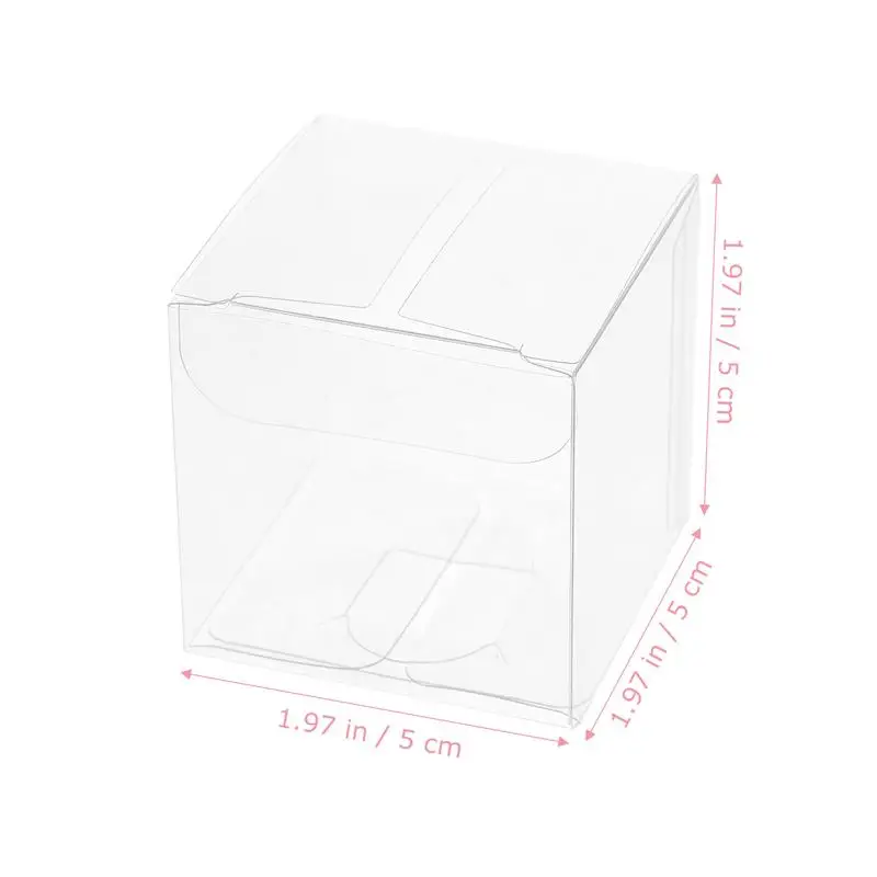 Boxes Clear Box Gift Candy Favor Plastic Transparent Favors Cube Packing Party Packaging Treat Wedding Pvc Gifts Cake