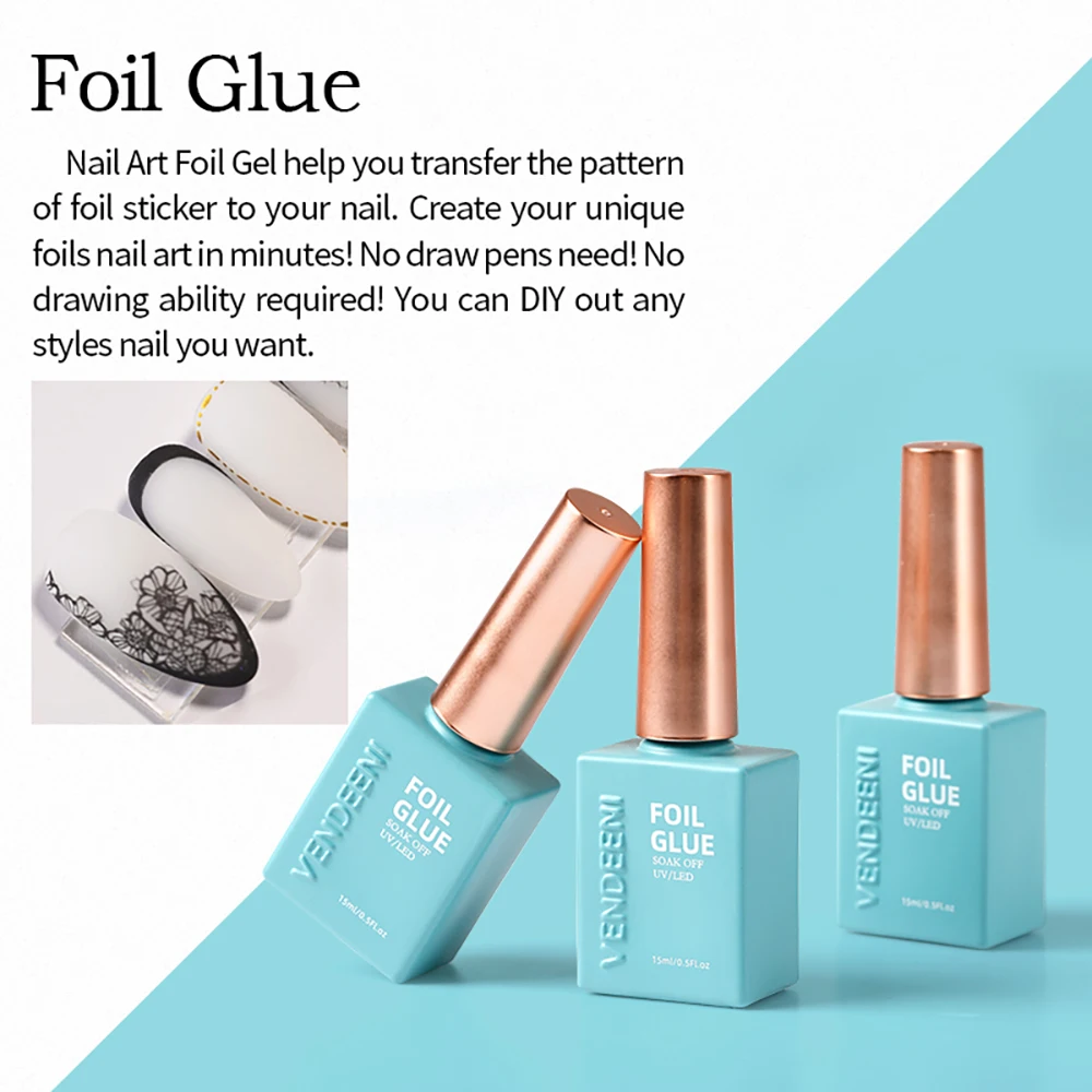 Vendeeni 27 Arten UV-Funktionsgel Nagellack Basislack Chrom Matt Top Coat Blüten-Folientransfer-Gel Universelles Katzenaugen-Gel – Detail 24