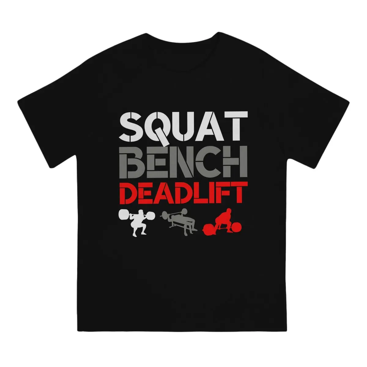 Bodybuilding Gym Sports Crossfit Squat Bench And Deadlift Weightlifting T Shirt Men's Tees Summer Clothing Crewneck TShirt