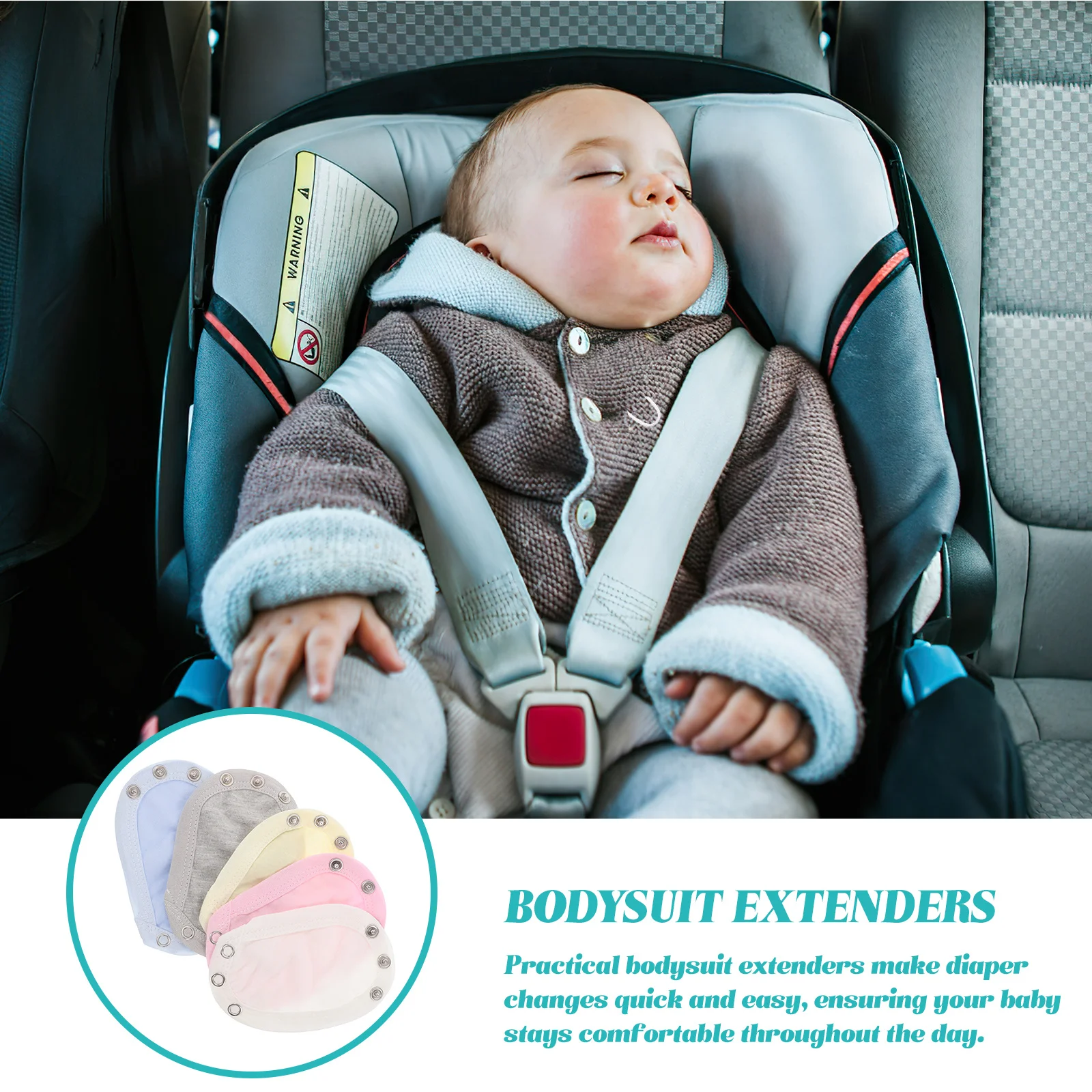 

10 шт., удлинитель детского комбинезона, мягкие хлопковые застежки для выращивания младенцев, расширенная посадка для боди, комбинезонов, всесезонной одежды