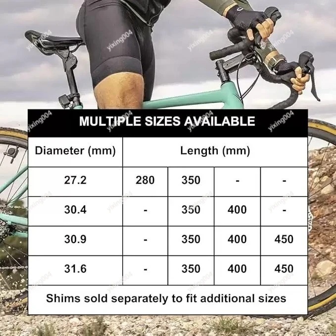 High Performance Shock Absorption Seatpost Road Gravel Hybrid Bicycle Suspension Post view 3