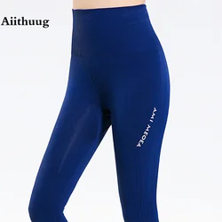 Aiithuug Women Fitness Pants High Waisted Yoga Leggings Gym Pants Gym Leggings Jogging Fitness Outdoor Sports Tights Active Pant