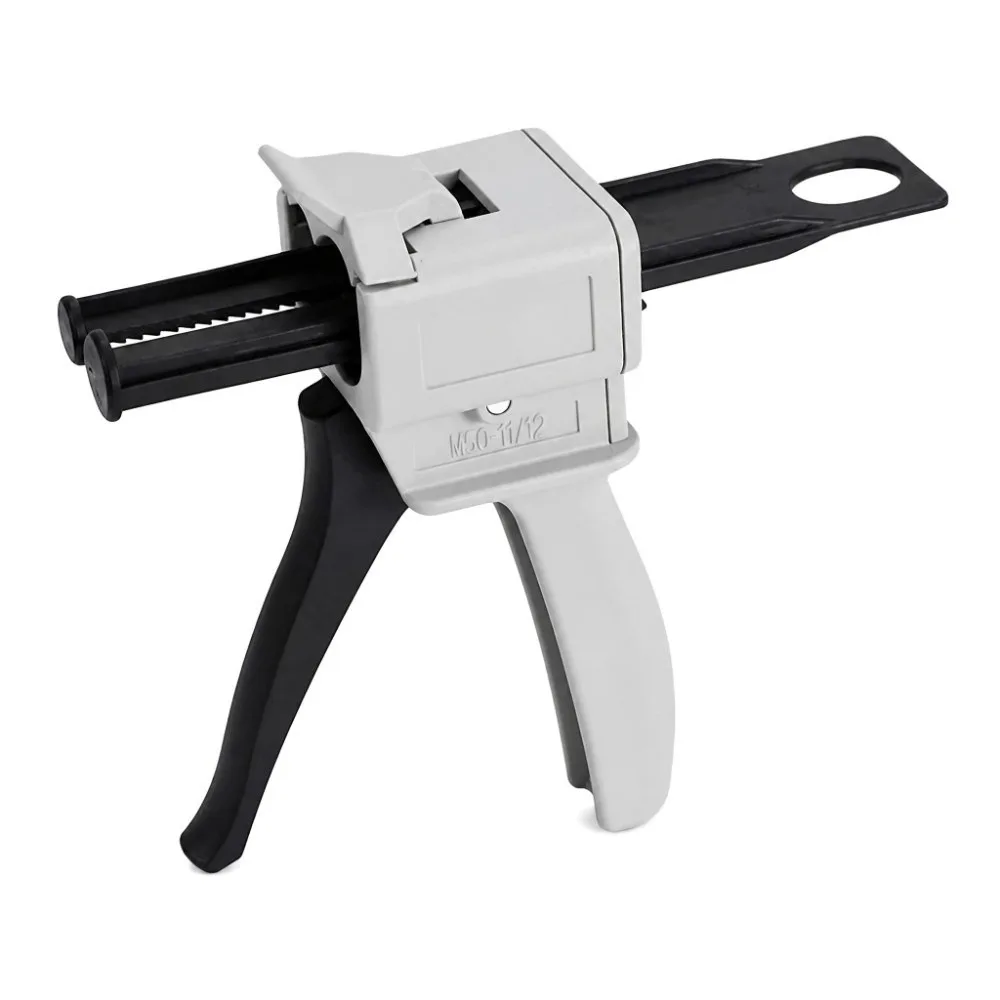 50ML AB Glue Gun Universal Fit 1:1 and 2:1 Ratio Dispensing Gun Kit Handle Tool Impression Mixing Adhesive Dispenser Gun