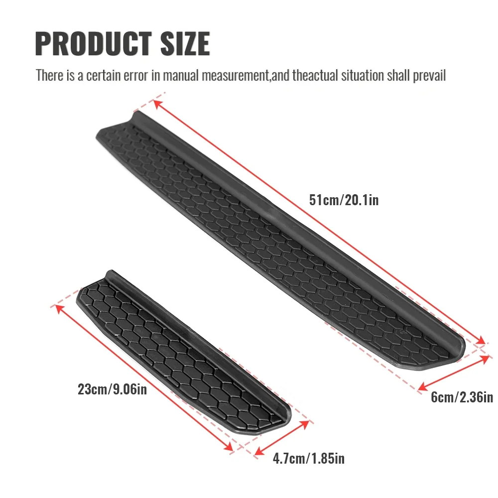 Rubber Car Door Plate Cover for Jeep Wrangler JL  4-Door 2018 Entry Guards Door Sill Plate Protector Accessory